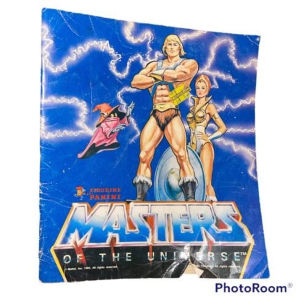 1983 Masters of the Universe He-man sticker album MOTU by Panini Not Complete